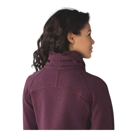 Lululemon Cozy Cuddle Up Jacket Heathered Bordeaux Drama / Bordeaux Drama - Picture 4 of 13